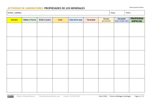 Propiedades de los Minerales